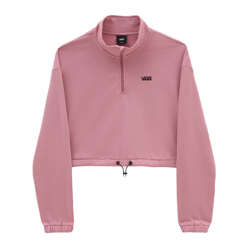 Vans Left Chest Half Zip Hoodie - Dámske - Mikina Vans - Ružové - 66356400