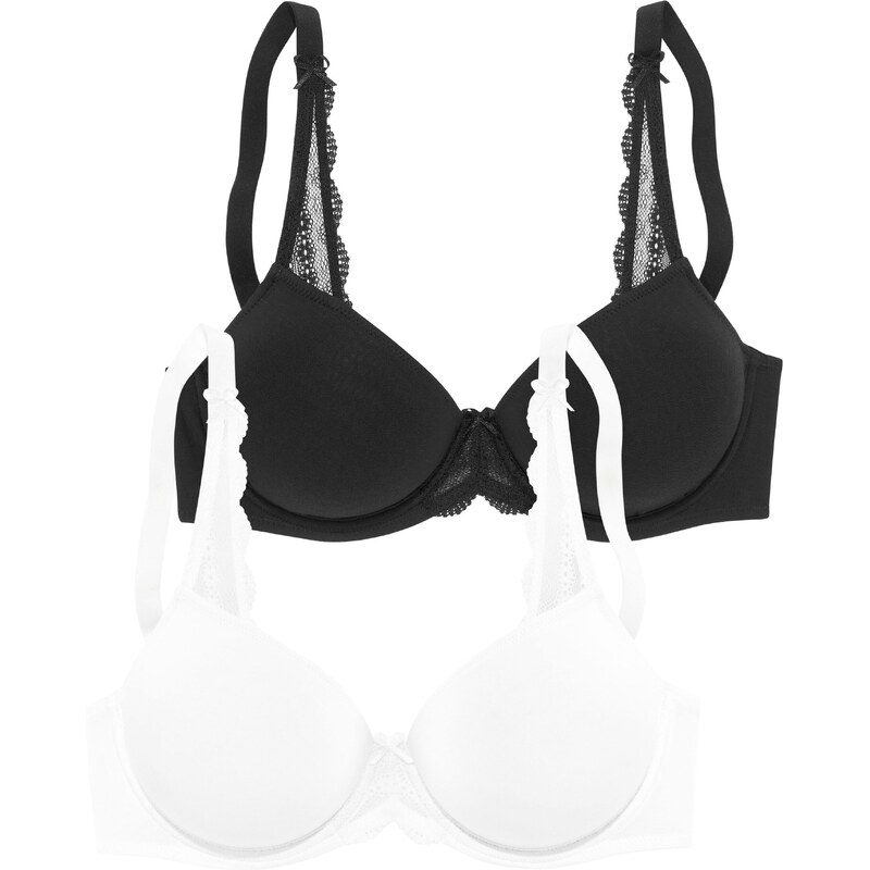 PETITE FLEUR Podprsenka čierna / biela 54236178