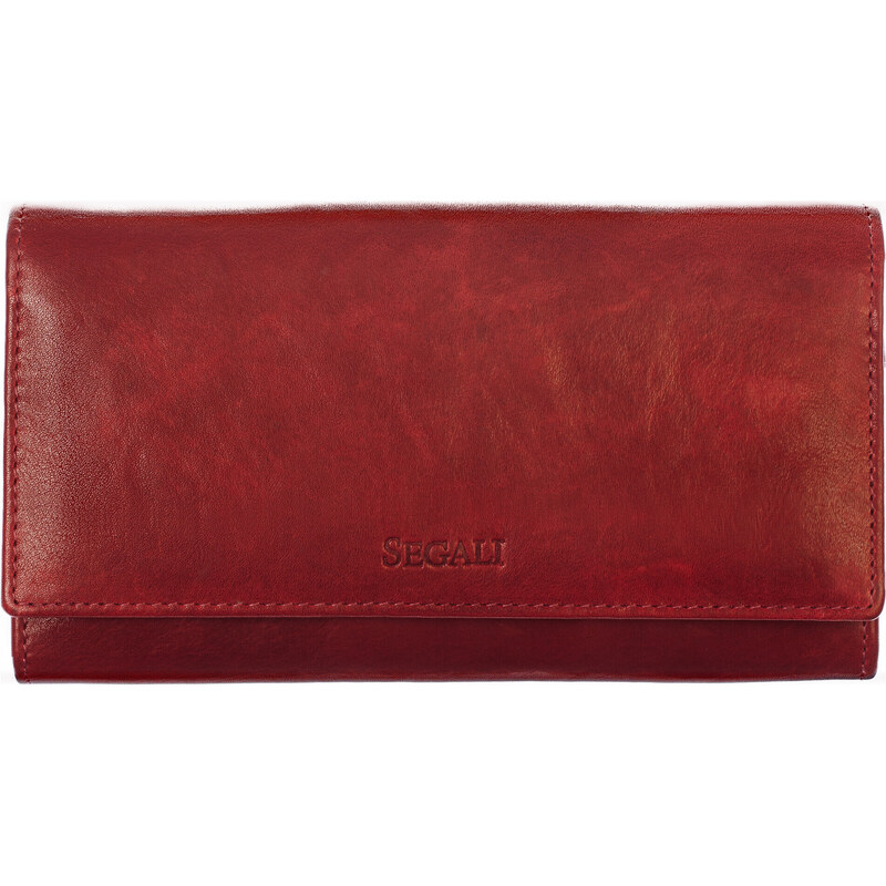 SEGALI Dámska kožená peňaženka 28 portwine 67189835