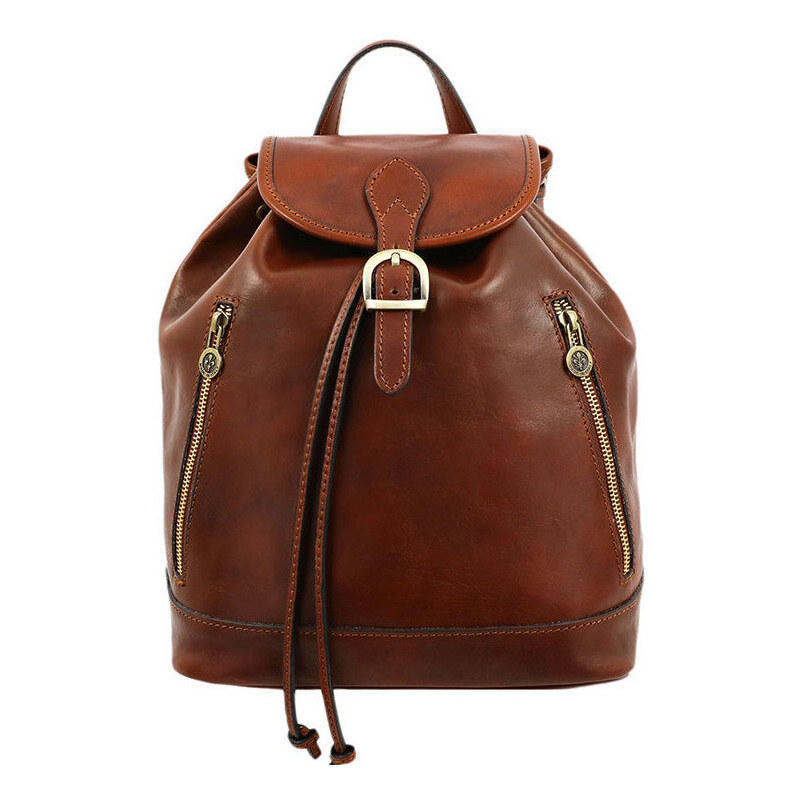 Glara Taliansky mestský kožený batoh Premium 37234392