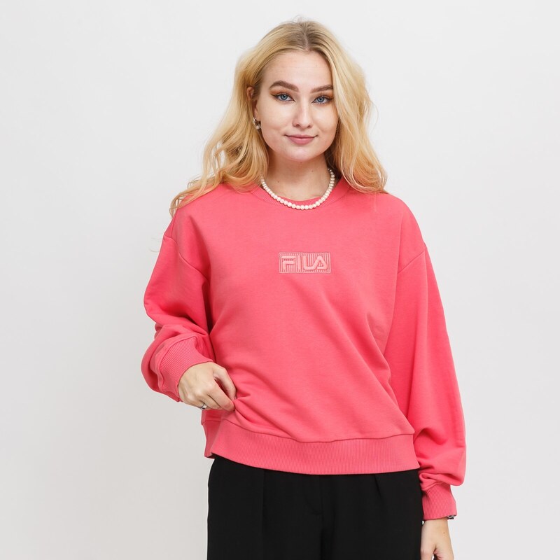 Fila BANSKO cropped crew sweat Tea Rose 35386675