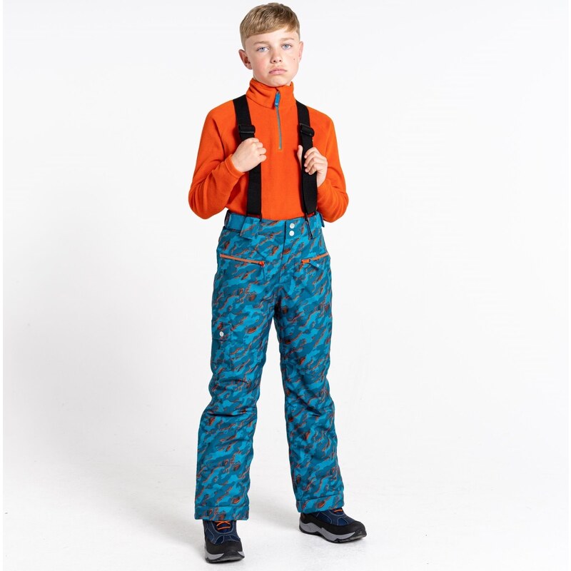 Detské zimné lyžiarske nohavice Dare2b TIMEOUT II modrá/oranžová