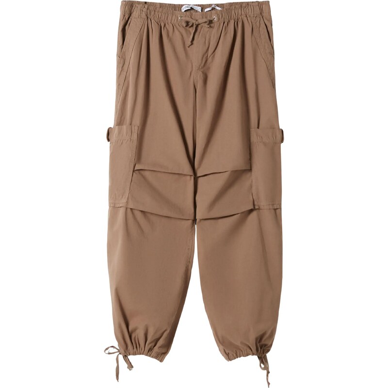 Bershka Nohavice hnedá 35407389