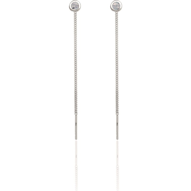 Beneto Exclusive Elegantné strieborné náušnice s topazami TOPAGUV2717 66578809