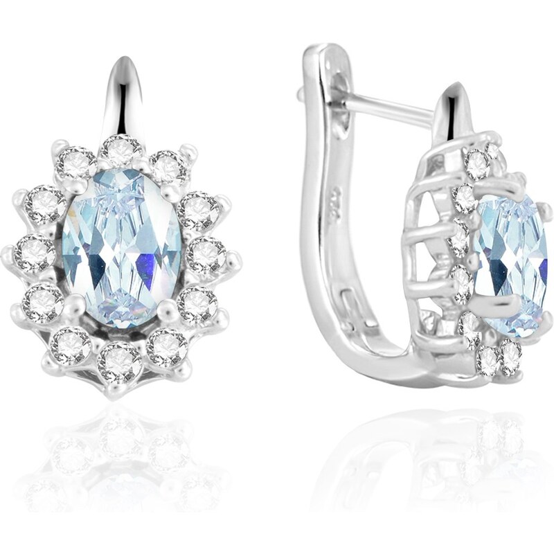 Beneto Exclusive Strieborné náušnice s topazmi TOPAGUP2720 66591812