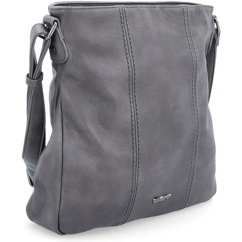 Kabelka zo syntetickej kože crossbody Tangerin sivá 8004 TS 47092305