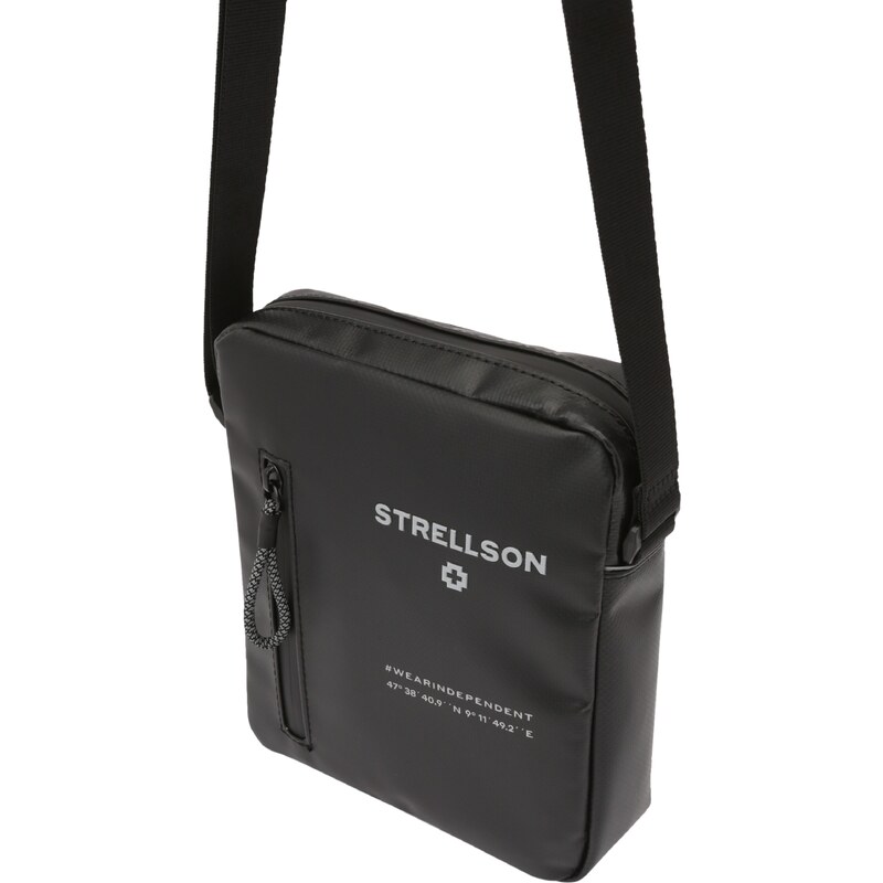 STRELLSON Taška cez rameno Stockwell 2.0 Marcus svetlosivá / čierna 55924295