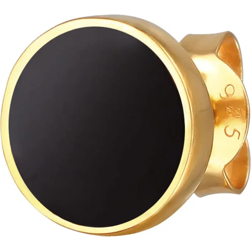 KUZZOI Náušnice zlatá / čierna 54969958