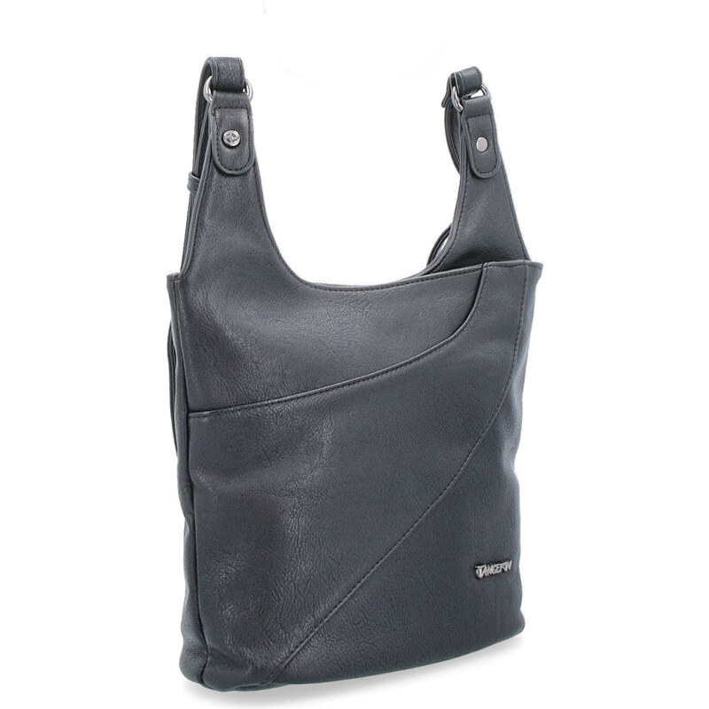 Kabelka zo syntetickej kože crossbody Tangerin čierna 8026 C 64019721