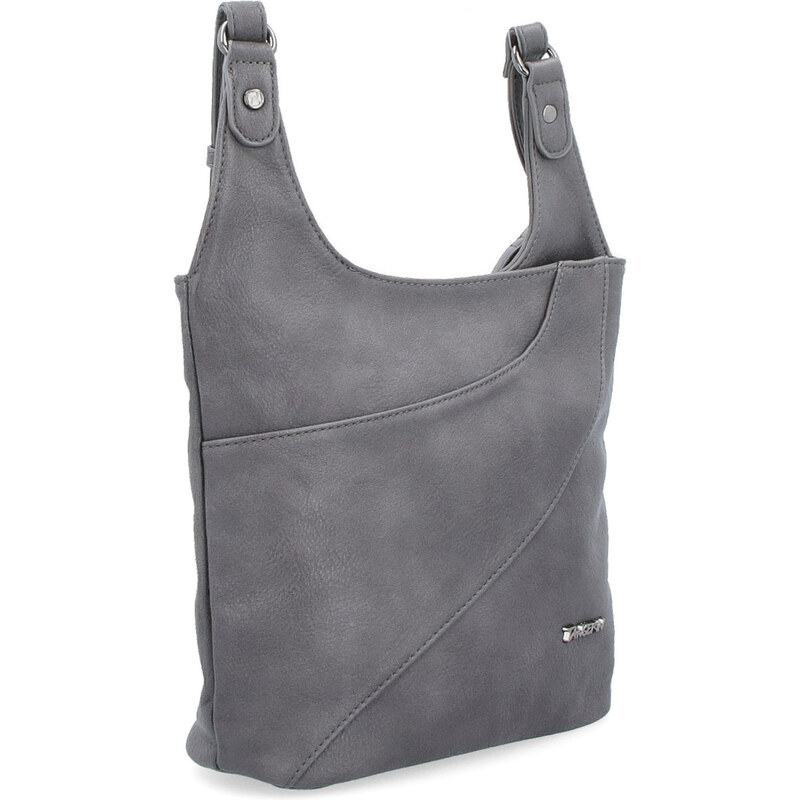 Kabelka zo syntetickej kože crossbody Tangerin sivá 8026 TS 64019720