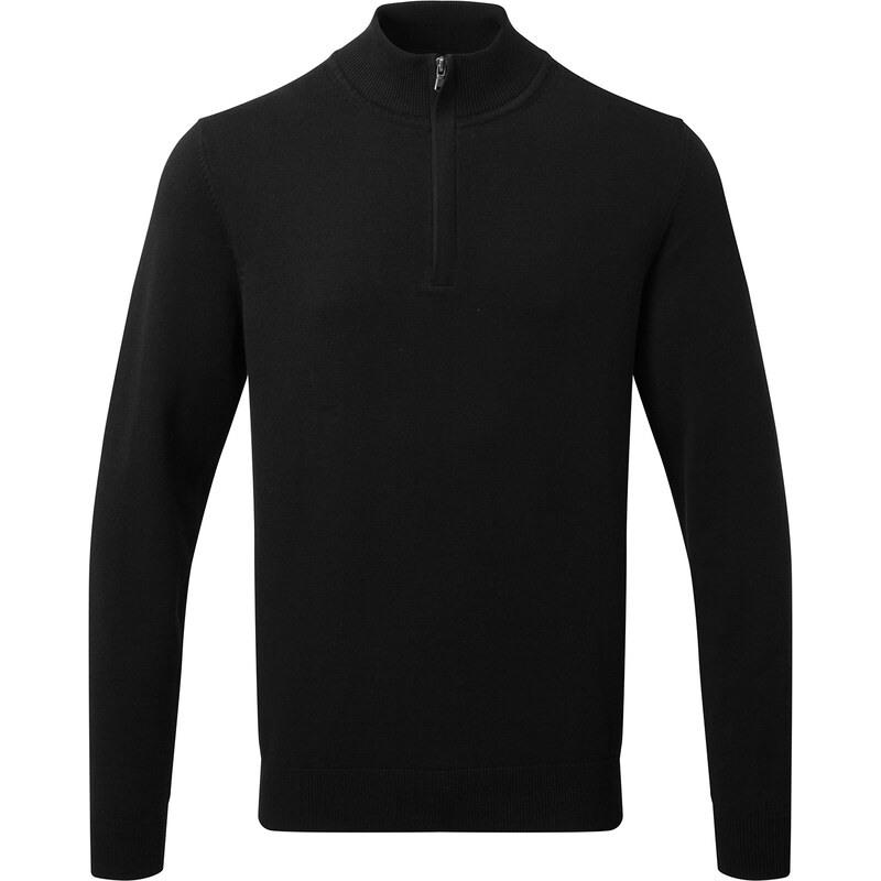 ASQUITH&FOX Pánsky elastický sveter zo zmesi bavlny 1/4 na zips 45870652