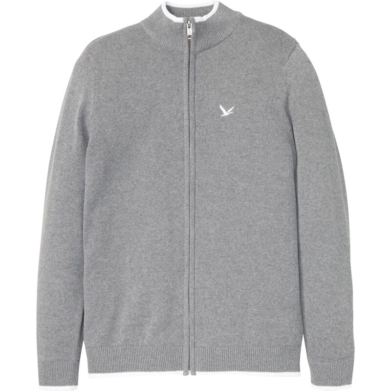 bonprix Jemne pletený sveter so stojačikom z recyklovanej bavlny, 45102212