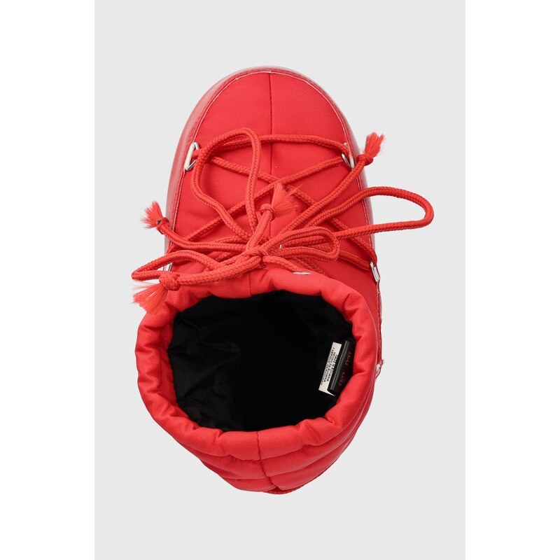 Snehule Moon Boot 14600100.RED-RED, Light Low Nylon , červená farba