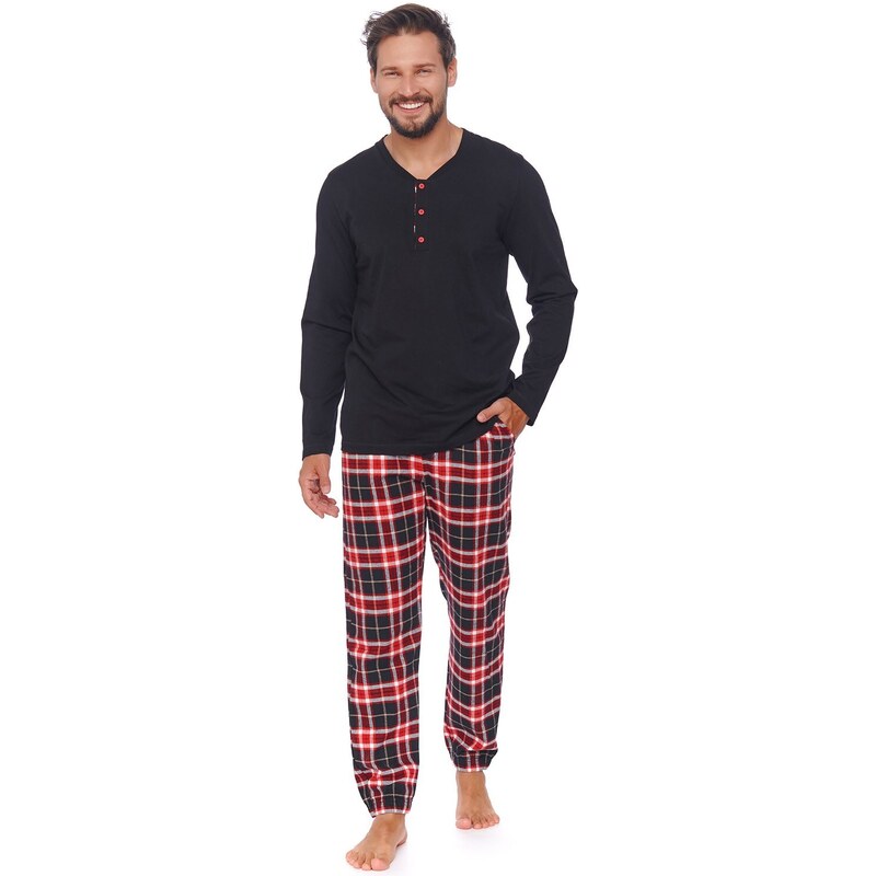 Pánske pyžamo Doctor Nap PMB.4506 black 52919646