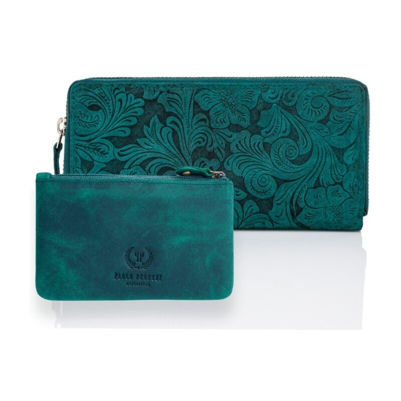 Paolo Peruzzi Dámska peňaženka + puzdro ZUP-38-GR | zelená ZUP-38-GR 45802286