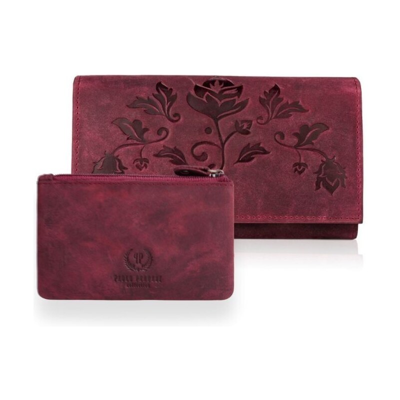 PAOLO PERUZZI Dámska peňaženka + puzdro ZUP-39-CHR | ružová ZUP-39-CHR 35438598