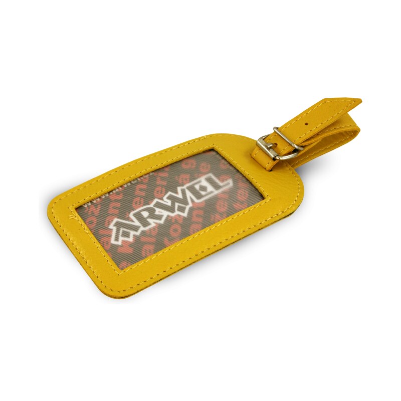 Arwel Žltá kožená visačka na batožinu 619-5405-86 36559825