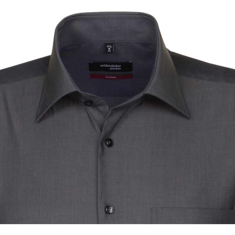 Pánska sivá nežehlivá košeľa Regular fit s krátkym rukávom 35452272