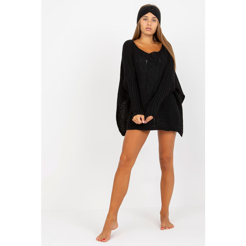 Dámsky sveter Model TW-SW-BI-M559.08X Black - Och Bella 35677274