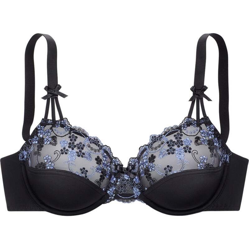 NUANCE Podprsenka svetlomodrá / čierna 54236612