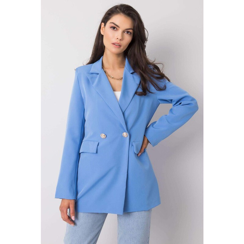 MladaModa Elegantné sako Luiza svetlomodré 35476135