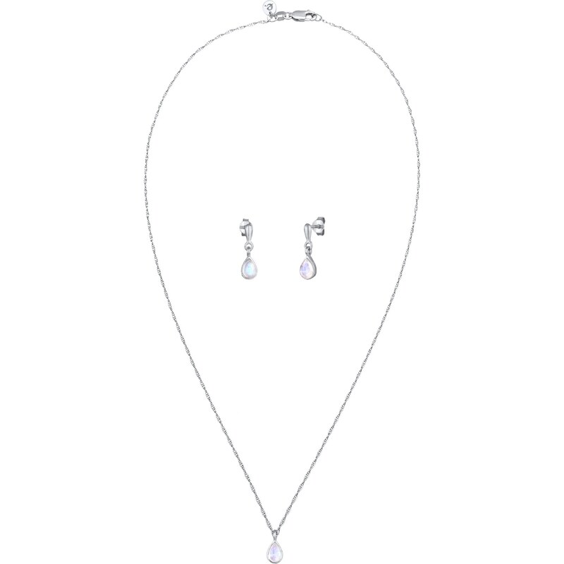 ELLI PREMIUM Sada šperkov opálová / strieborná 54236678