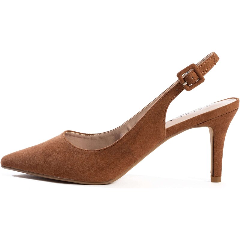 Celena Lodičky s otvorenou pätou Cruz farba ťavej srsti 65867968