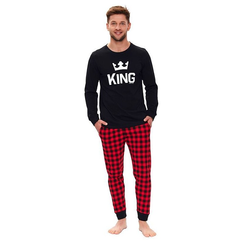 DN Nightwear Pánske pyžamo King čierne 14257152