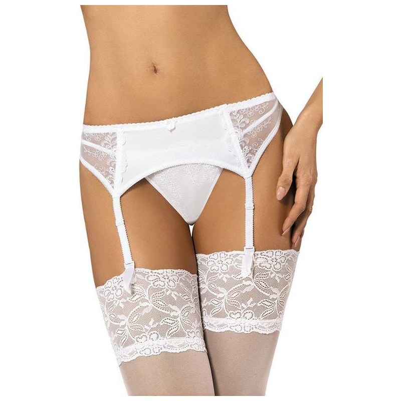 Gorteks Podväzkový pás Yvette biely 17445825