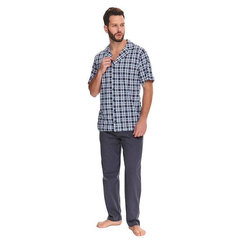 DN Nightwear Pánske pyžamo Noah kárované 19587467