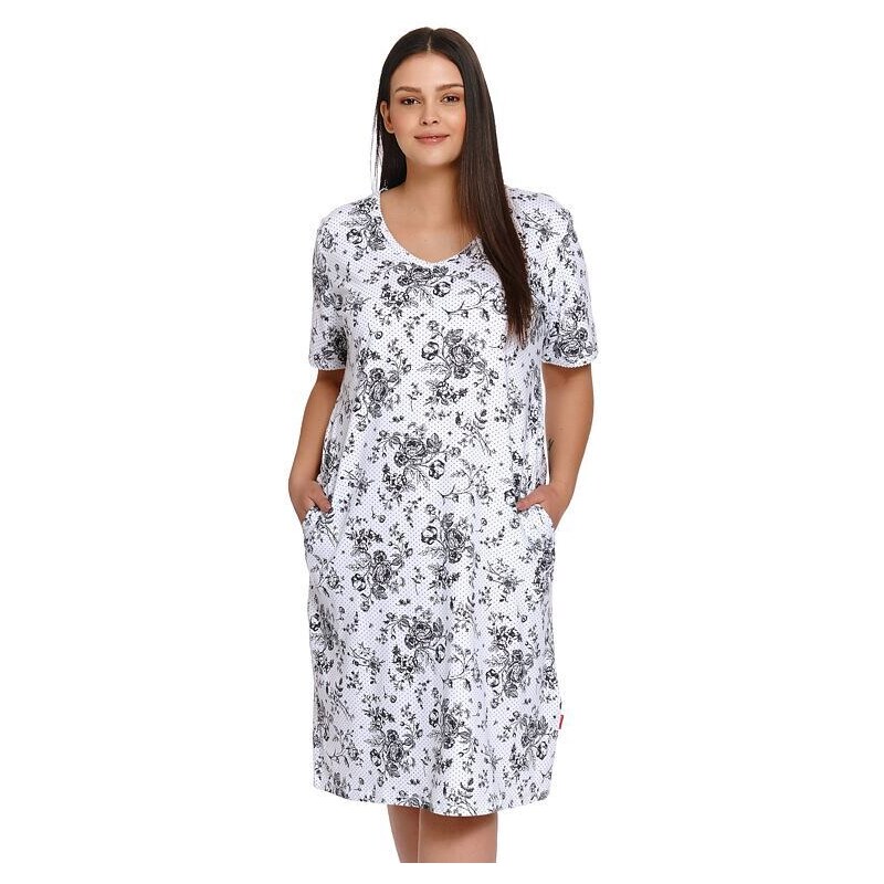 DN Nightwear Dámska nočná košeľa Gwen biela 22424018