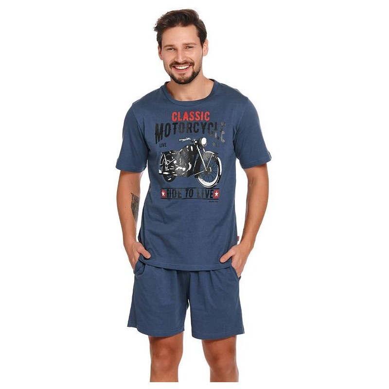 DN Nightwear Pánske pyžamo Mario modré 22514123