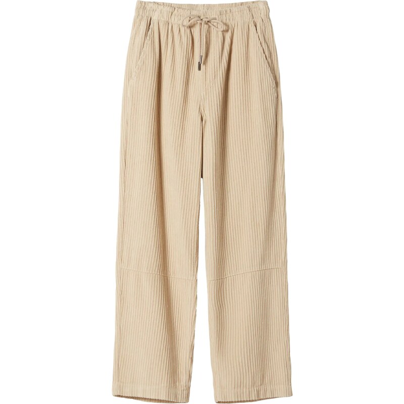 Bershka Nohavice piesková 35540933