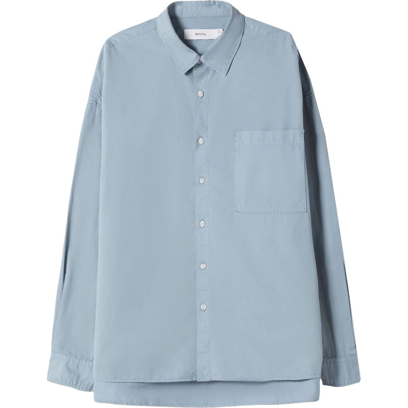 Bershka Košeľa svetlomodrá 35540930