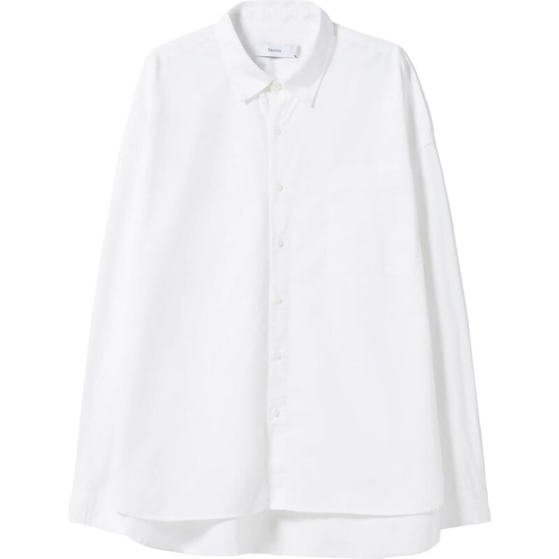 Bershka Košeľa biela 35540949