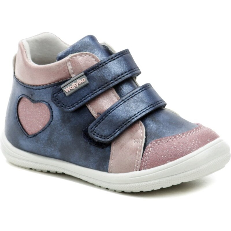 Wojtylko 1T23004 modro ružové detské poltopánky 35507853
