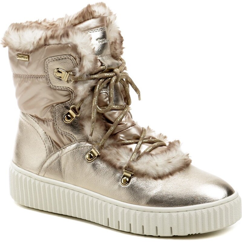 Tamaris 1-26854-29 gold dámske zimné topánky 35553029