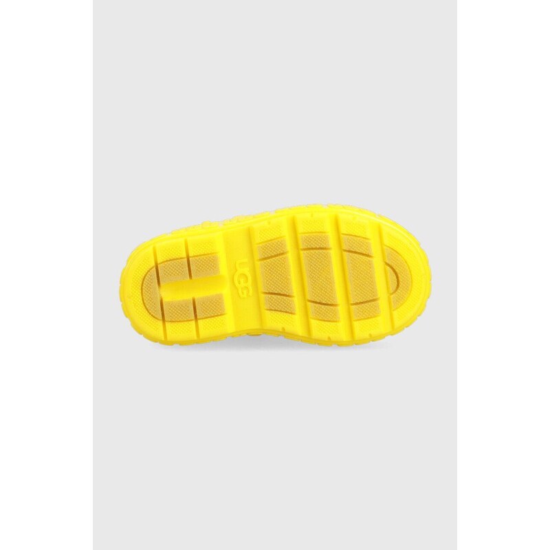 Detské gumáky UGG Drizlita žltá farba