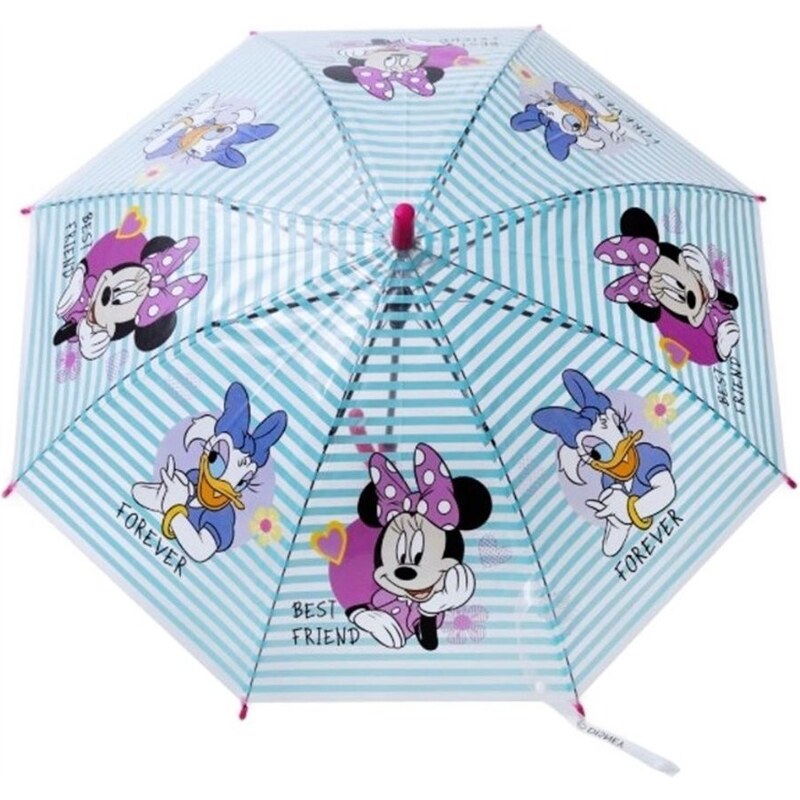 E plus M Detský / dievčenský vystreľovací dáždnik Minnie Mouse a Kačička Daisy - Disney