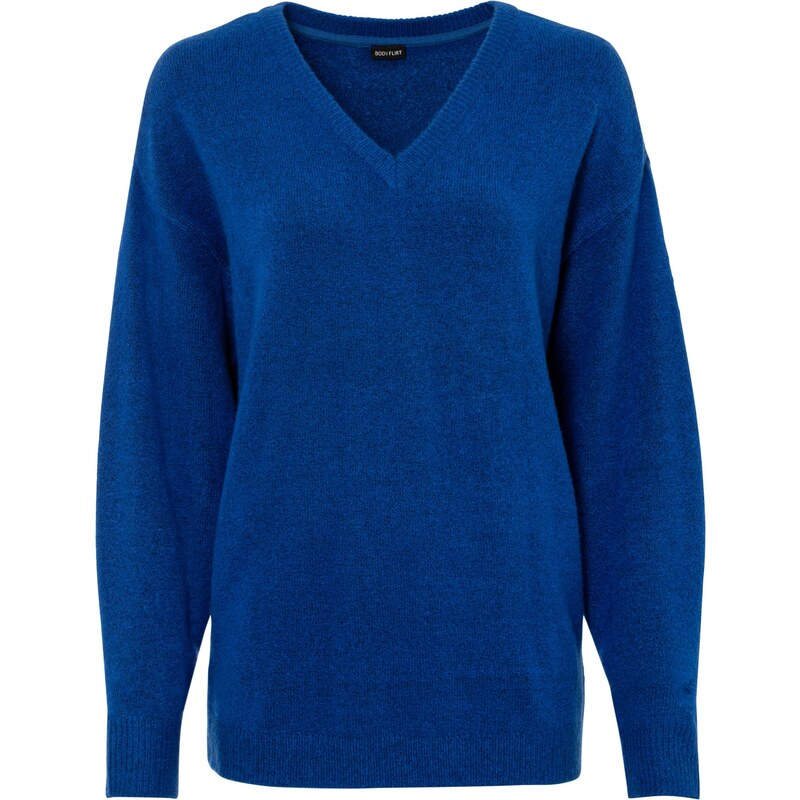 bonprix Pletený pulóver, oversize, farba modrá 45252288