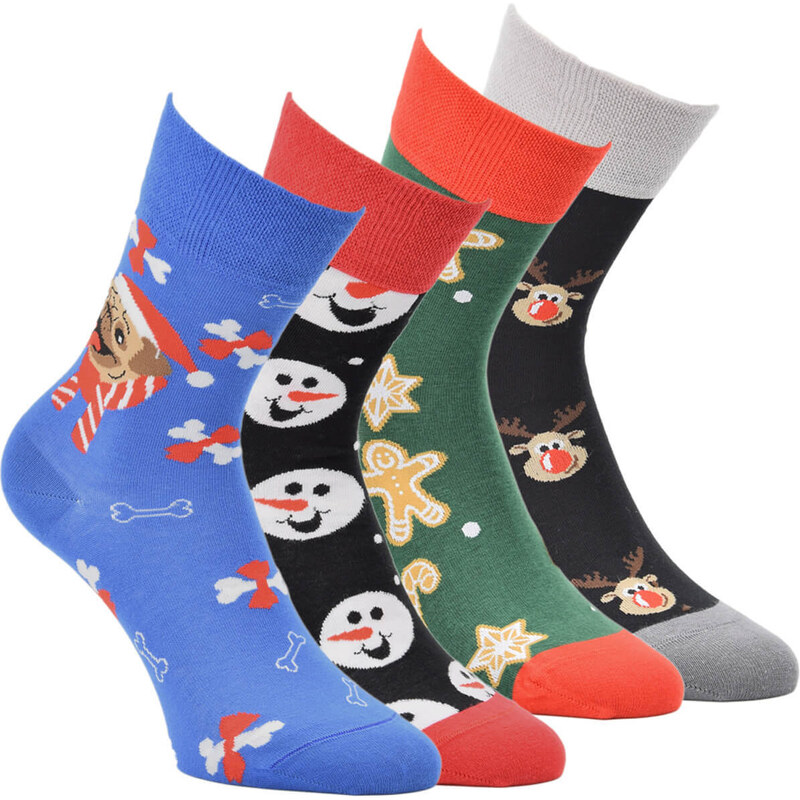 Farebné Crazy vianočné ponožky OXSOX
