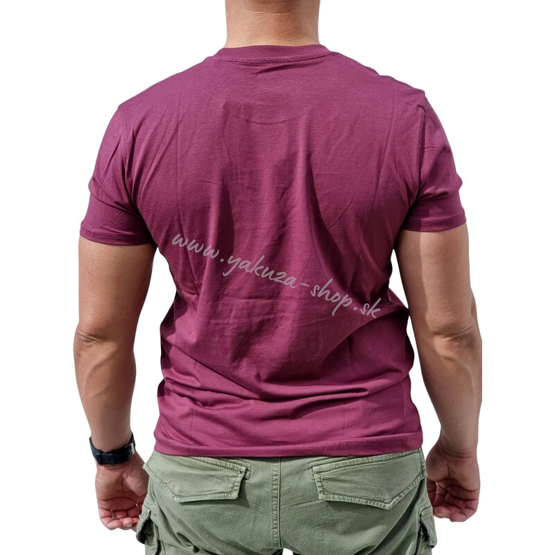 Alpha Industries Basic T-Shirt Burgundy tričko pánske