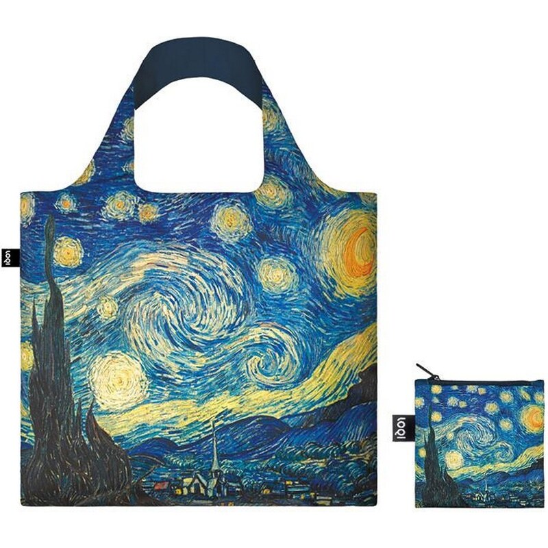 Skladacia nákupná taška LOQI VINCENT VAN GOGH The Starry Night