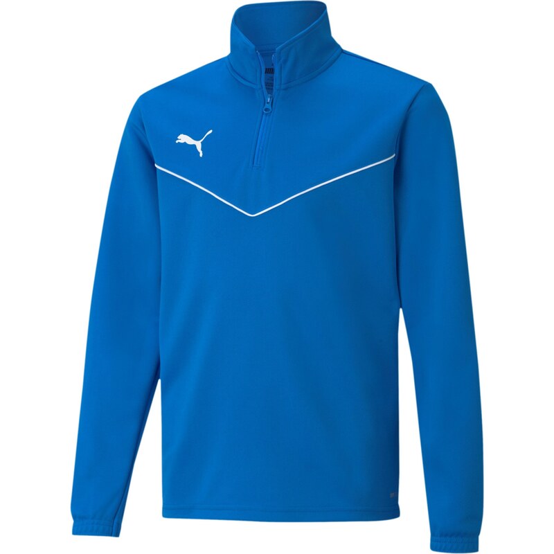 PUMA Športová mikina TeamRise modrá / biela 67728093