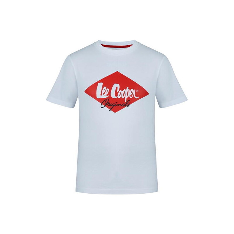 Lee Cooper Logo Pánske Tričko Biele Biela M 35588518