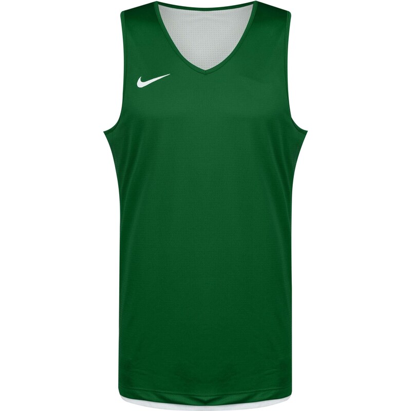 NIKE Funkčné tričko tmavozelená / biela 67750203