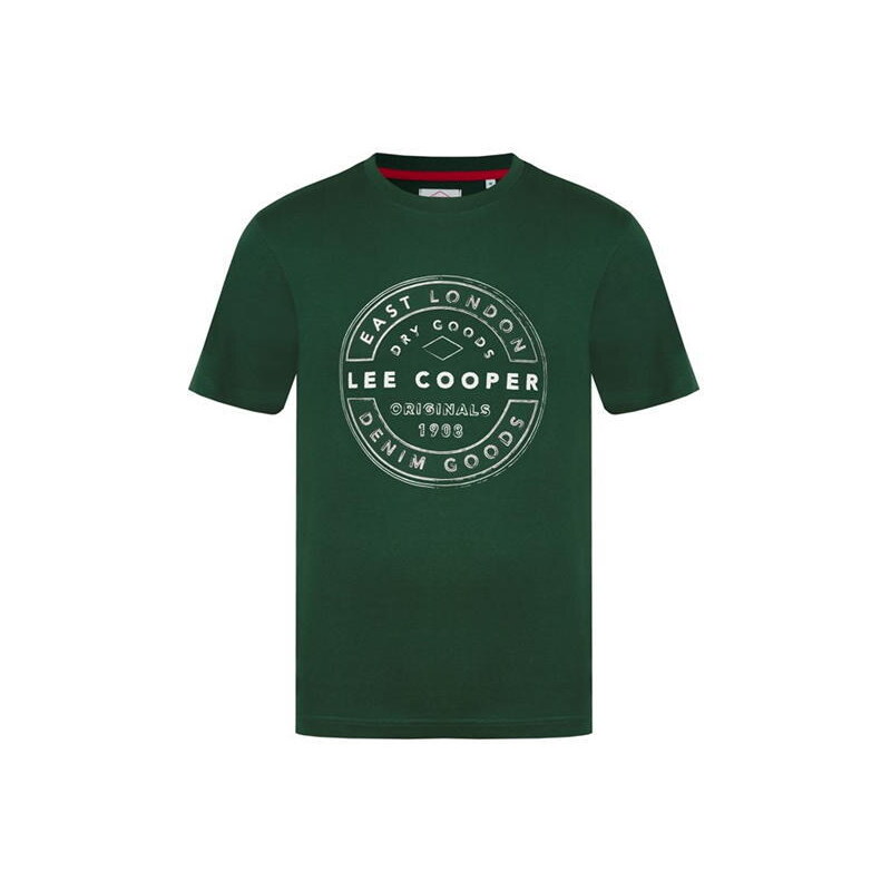 Lee Cooper Pánske Tričko Cooper Logo Zelené Zelená XL 35589947
