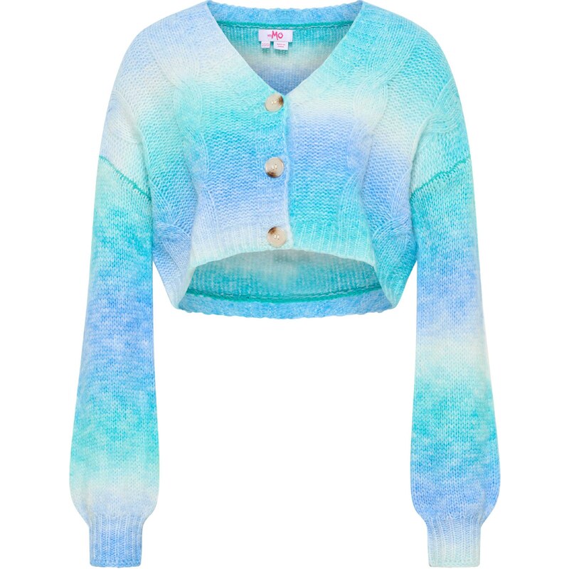 MYMO Kardigán Biany modrá / tyrkysová / biela 54234545