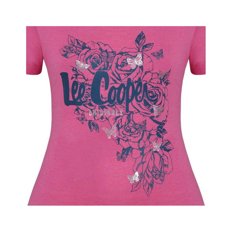 Lee Cooper Dámske Tričko Ružové