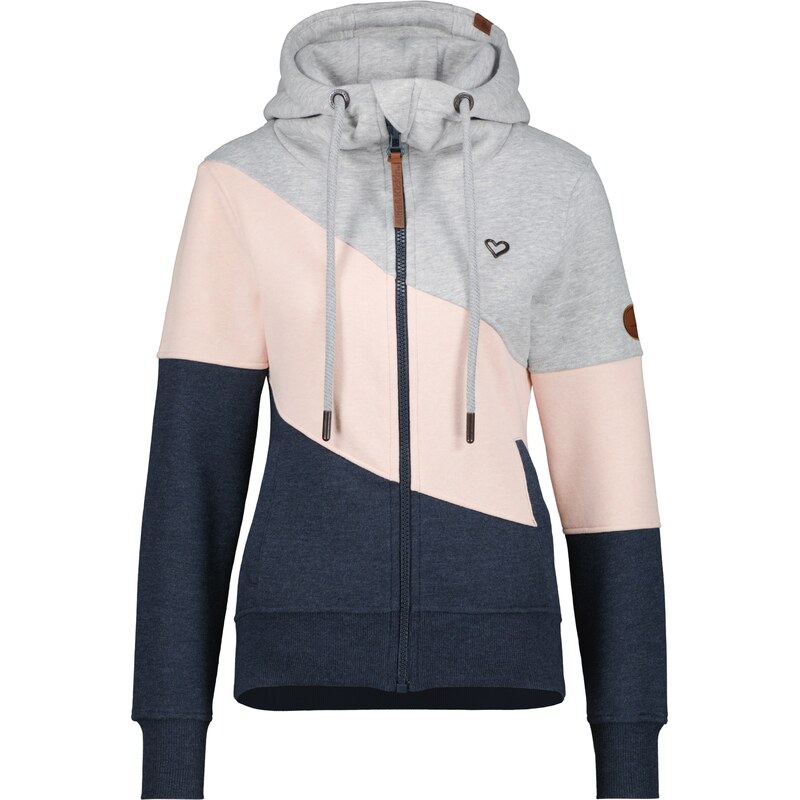 alife & kickin Tepláková bunda SteffiAK A tmavomodrá / karamelová / 36263432